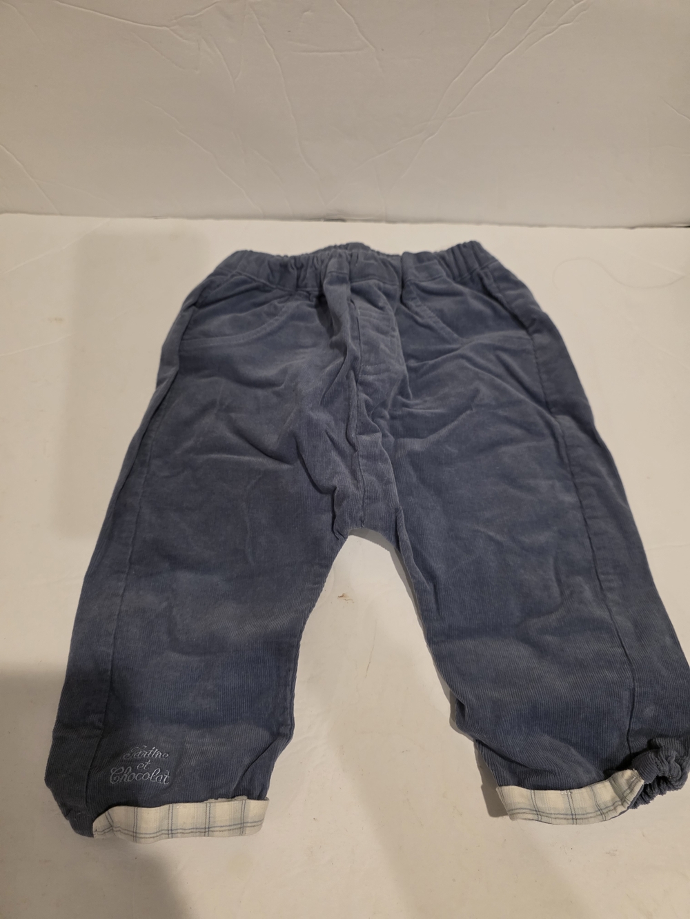 Tartine Et Chocolat Kids Corduroy Pants in Slate Blue Size 100 Size 24m